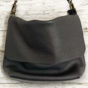 Calma Grey Handcrafted Genuine Pebblestone Leather Casual Crossbody Purse
